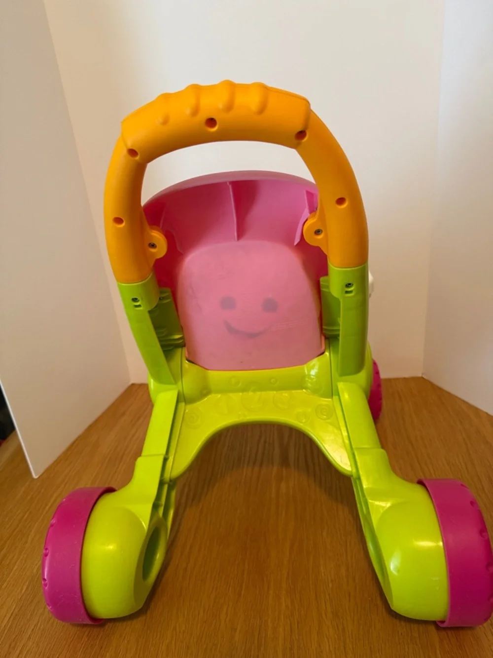Fisher-Price Pink, Green & Yellow Interactive Activity Walker